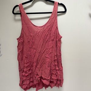 Free people burnt orange/red tunic